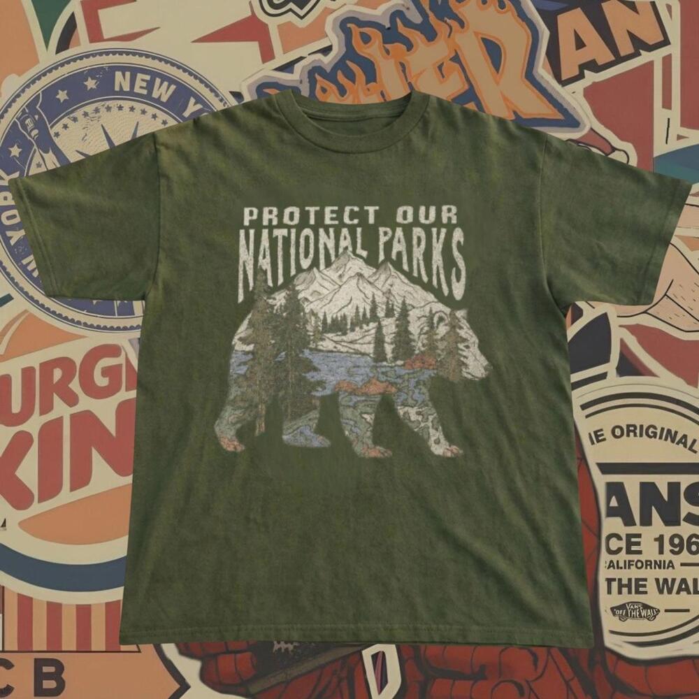 Protect Our National Parks Green T-Shirt